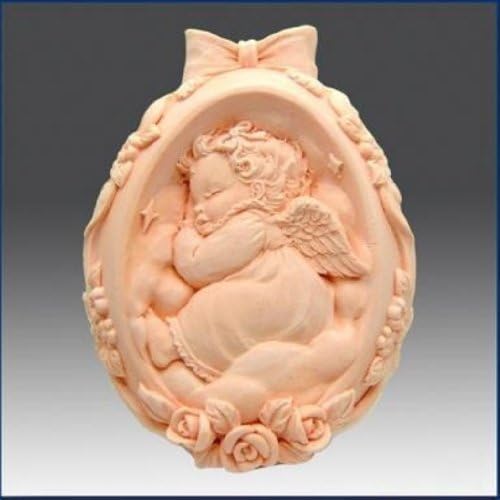 3D Rose Angel Silicone Mold for DIY Soap Making - Longzang S088 Handmade Craft Mold for Candles, Resin, Chocolate & Bath Bombs | Perfect for Wedding Favors, Home Decor & Gift Making