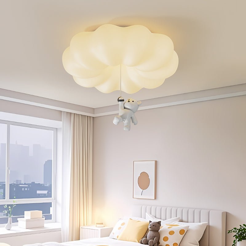 Cloud Bear Ceiling Light - Modern Kids Room Decor, Nursery Lighting Fixture - Perfect for Bedroom, Playroom & Children's Space