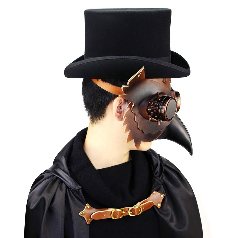 Steampunk Doctor Halloween Mask - Leather Bird Beak Costume Prop for Gothic & Cosplay | Perfect for Halloween Parties, Cosplay Events, and Themed Gatherings