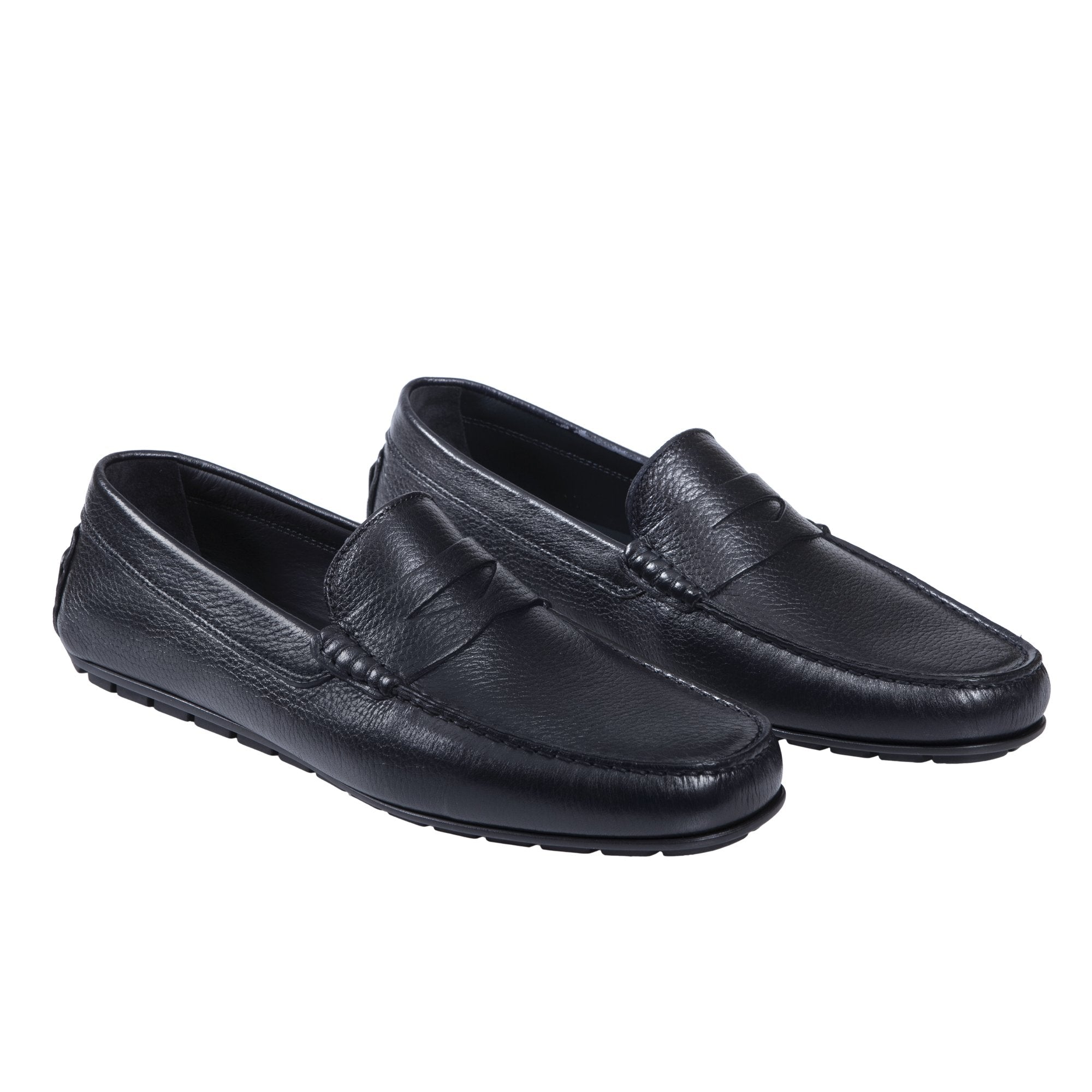 HENRY SARTORIAL Portsea Genuine Deerskin Driving Loafers for Men - Premium Comfort Slip-On Shoes in Midnight Navy - Perfect for Casual Wear, Office & Weekend Outings