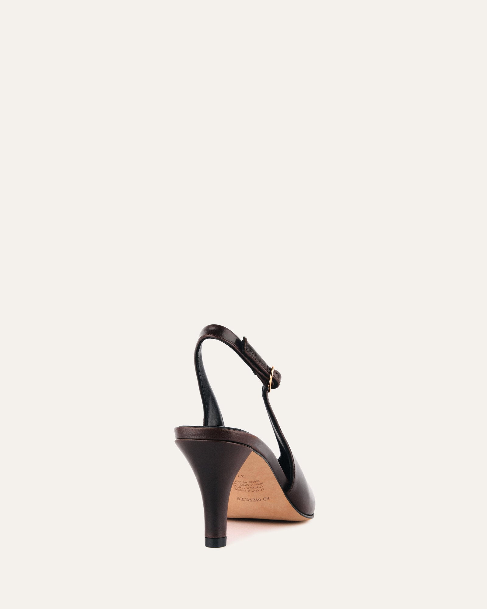 Justine Mid Heel Espresso Leather Women's Shoes - Comfortable & Stylish for Work, Office & Casual Wear