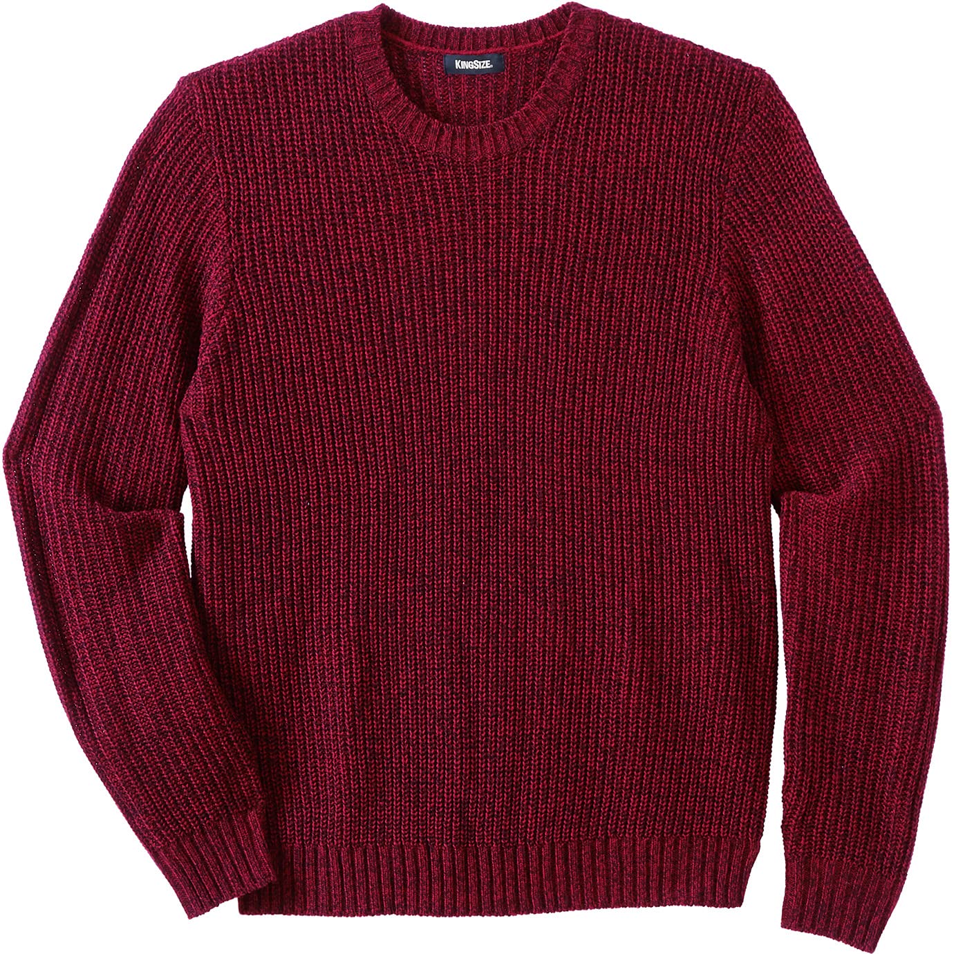 KingSize Men's Big & Tall Shaker Knit Crewneck Sweater - Soft & Warm Winter Pullover for Casual Wear & Holiday Outfits