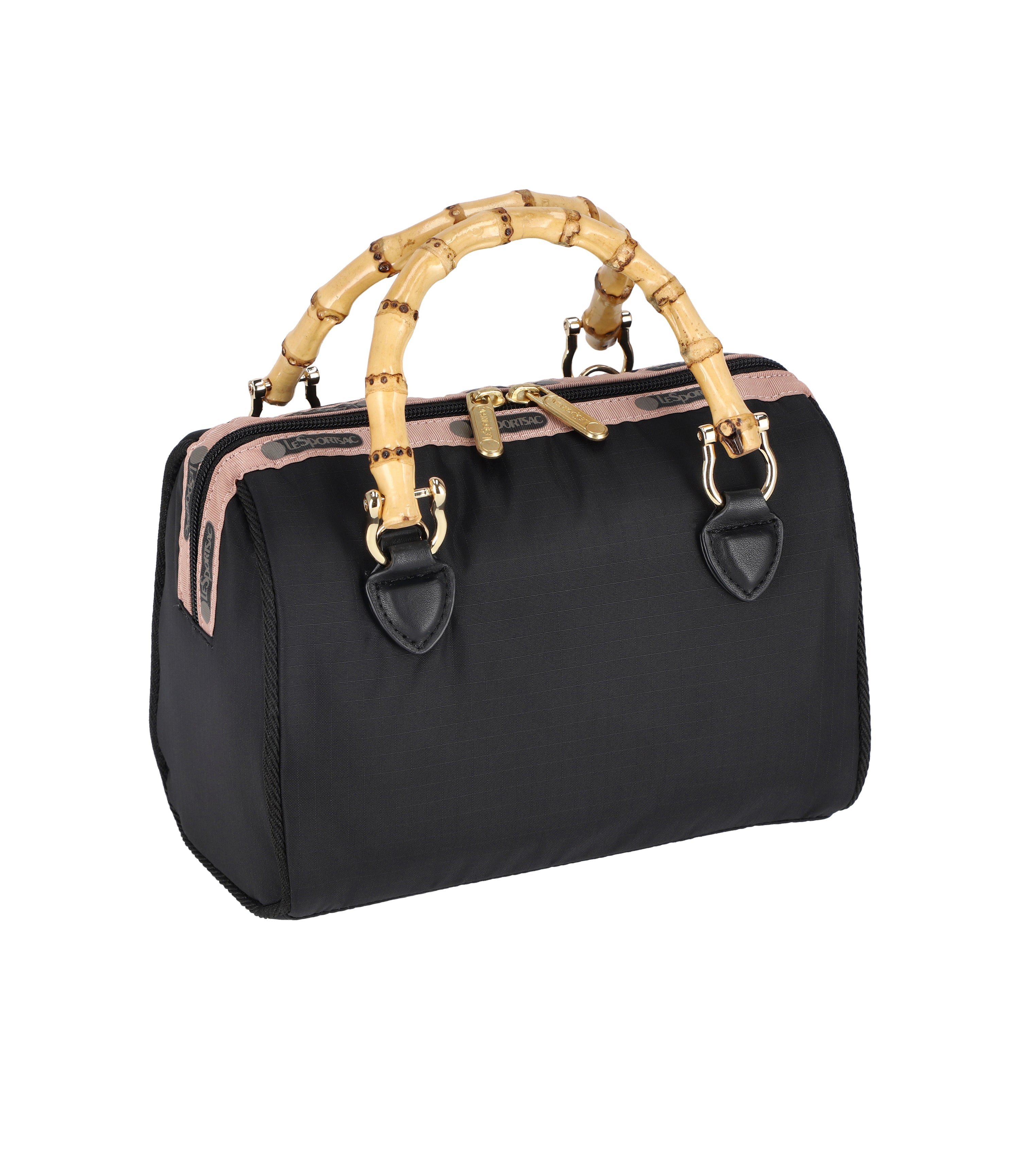 Premium Small Bamboo Boston Bag - Eco-Friendly & Stylish Handmade Tote for Women - Perfect for Grocery Shopping, Beach Trips & Daily Use