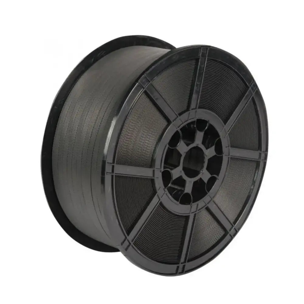 Black Polypropylene Strapping 12mm x 1500m - 190Kg Breaking Strength - Heavy Duty Packaging & Pallet Securing Solution