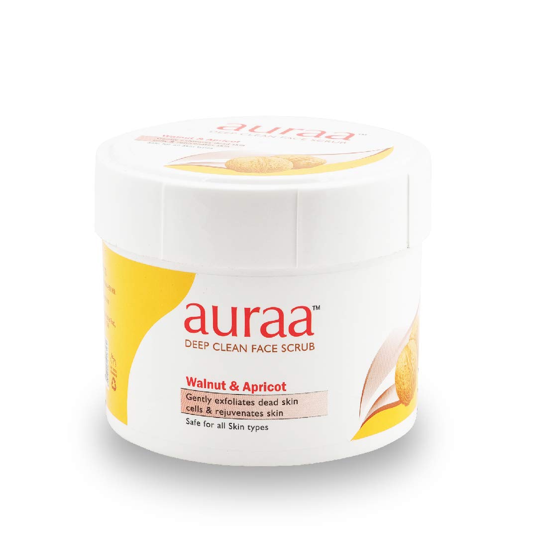 Auraa Deep Clean Face Scrub 200g | Exfoliating Facial Cleanser for Acne & Blackheads | Perfect for Daily Skincare Routine