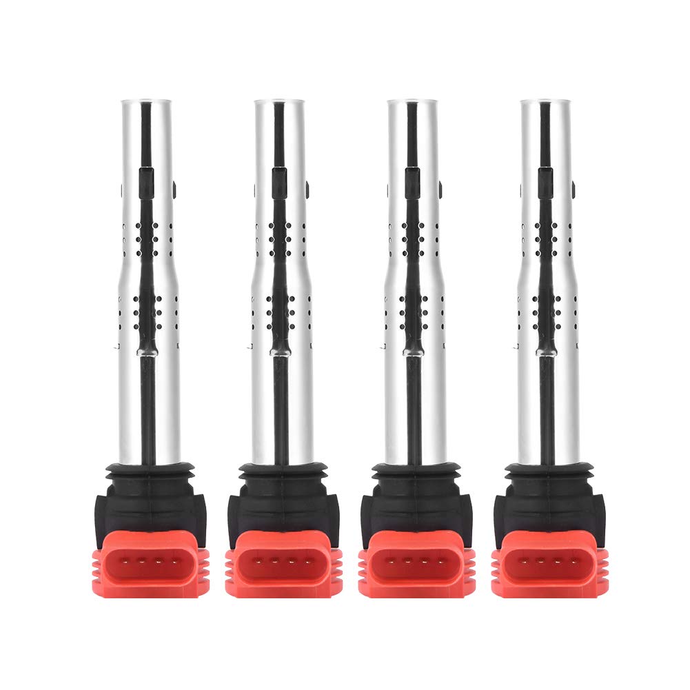 4pcs Ignition Coil System for Volkswagen Audi 06E905115E - High Performance Car Engine Parts for Smooth Acceleration & Fuel Efficiency - Perfect for Daily Commuting & Road Trips