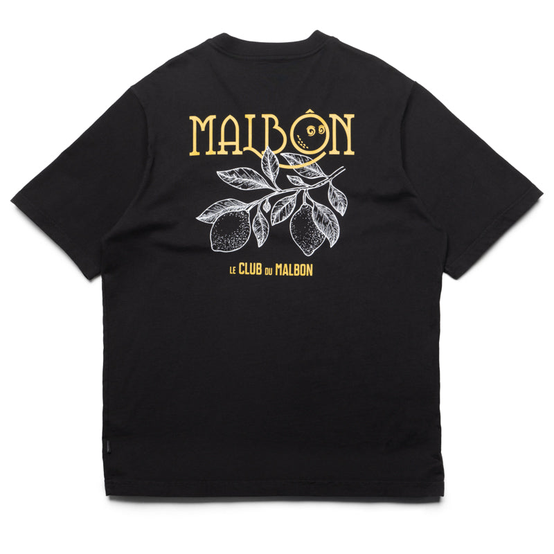 Malbon Golf Citron Pocket Tee - Black | Premium Cotton Golf Shirt with Stylish Pocket Design | Perfect for Golfing, Casual Wear & Outdoor Activities