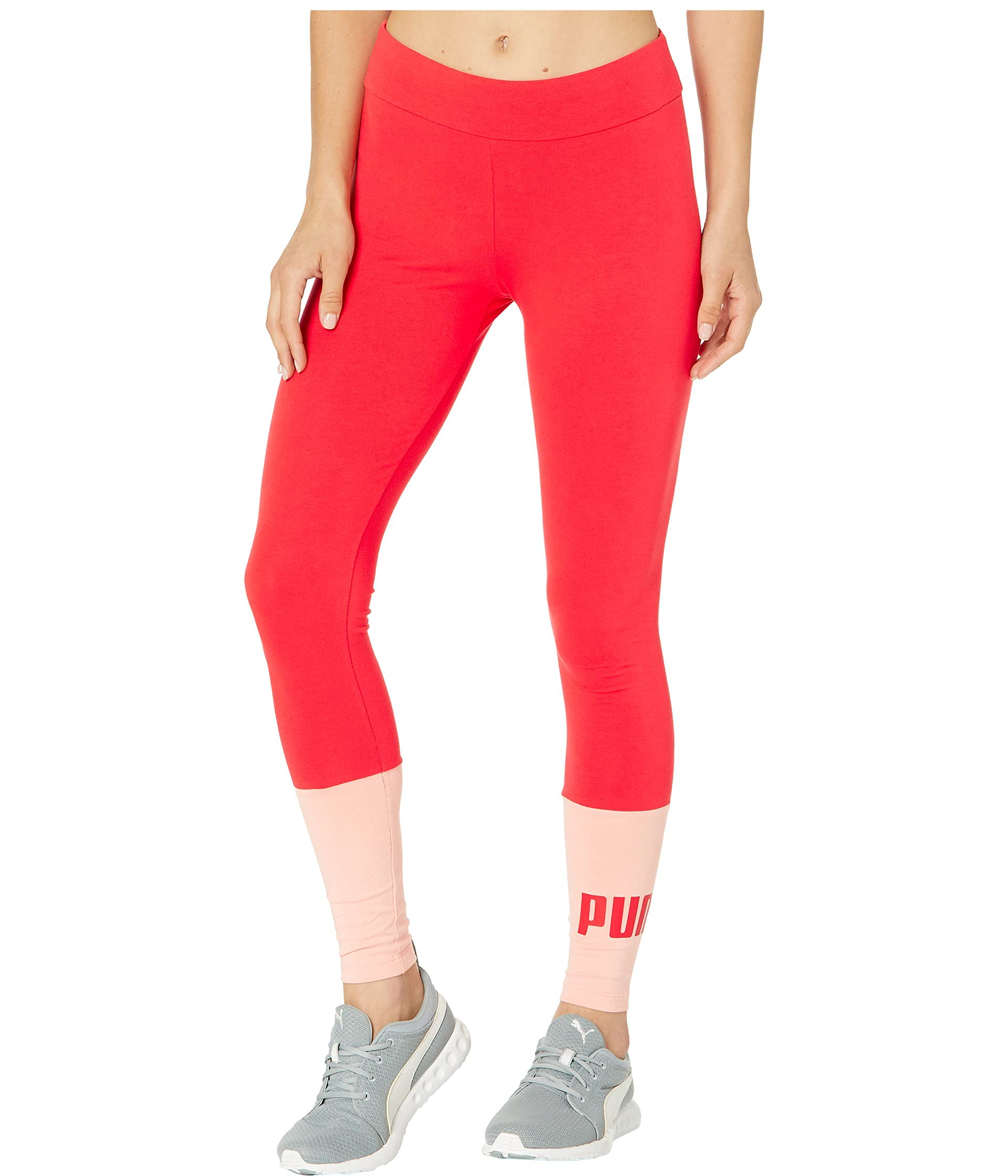 PUMA Essentials+ Color-Block Leggings for Women - High Waist Yoga Pants, Workout Running Tights - Comfortable & Stretchy Gym Leggings for Fitness, Lounge & Everyday Wear