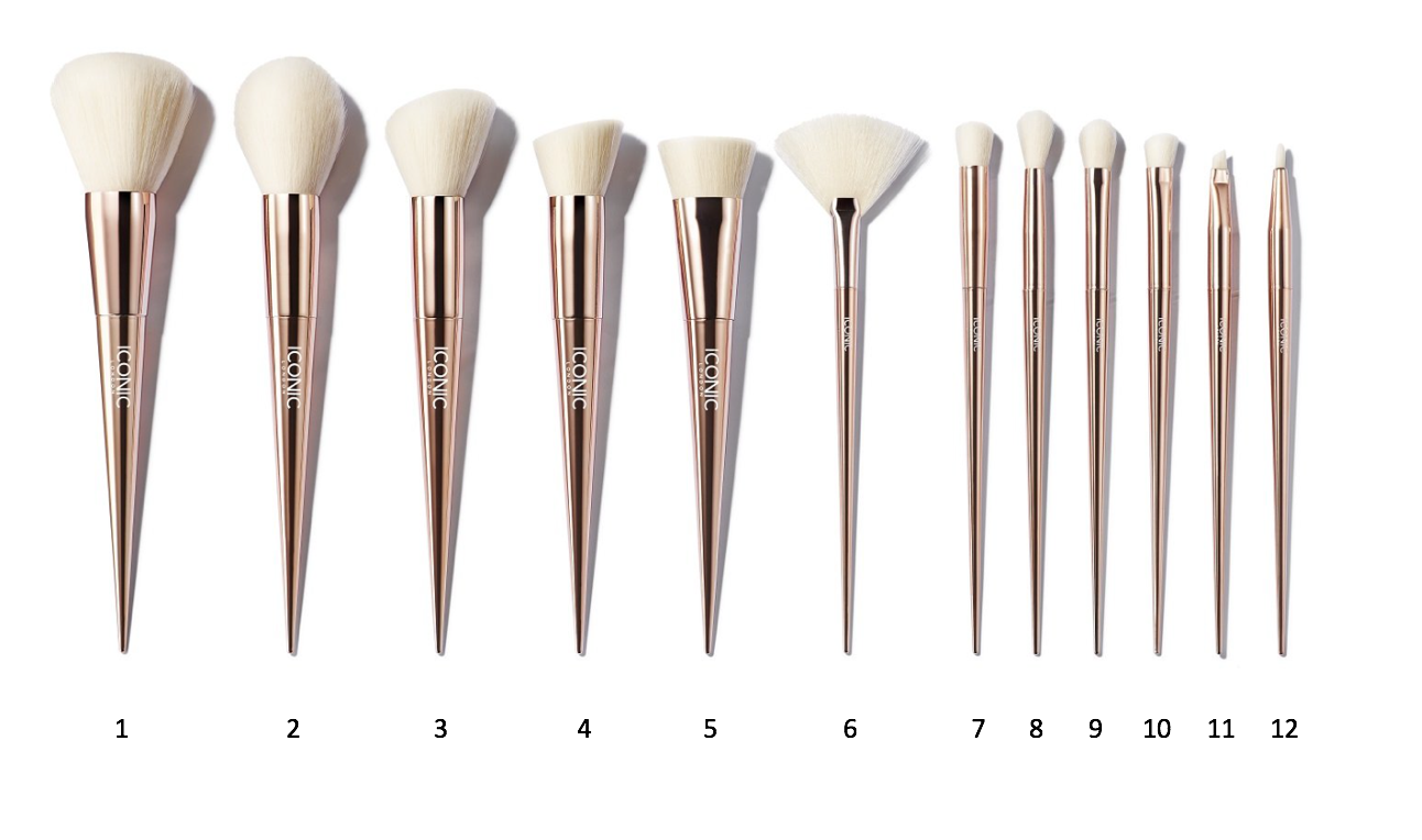 Ultimate Professional Makeup Brush Set - 12 Piece Vegan & Cruelty-Free Brushes for Flawless Face & Eye Makeup - Perfect for Beginners & Professionals | Home & Travel Use