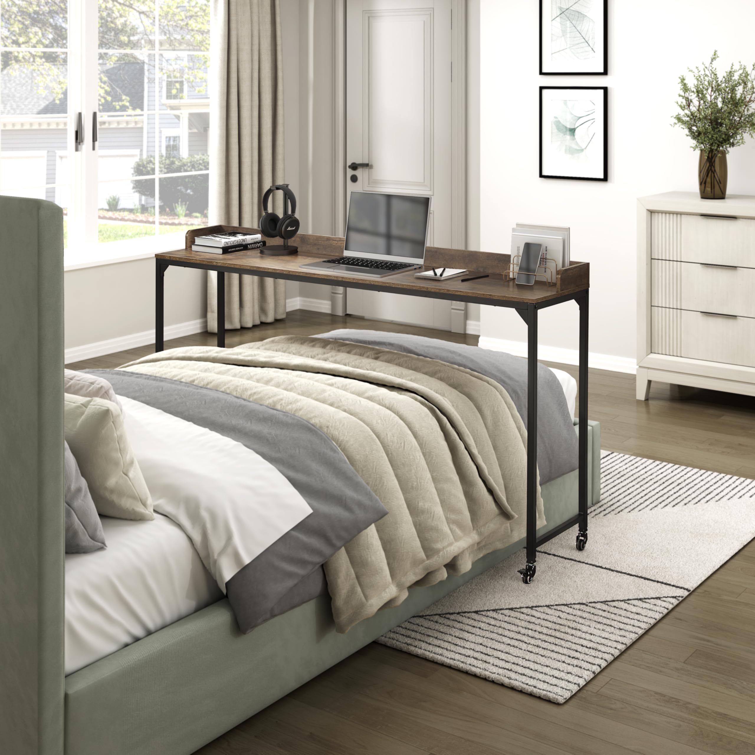 Lexicon Overbed Table with Wheels - 72