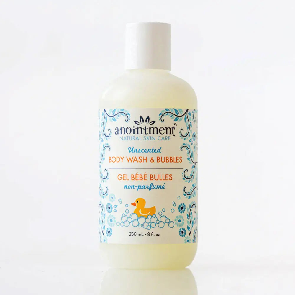 Anointment Unscented Body Wash & Bubbles - 250ml | Gentle Moisturizing Shower Gel for Sensitive Skin | Perfect for Daily Use & Relaxing Bath Time