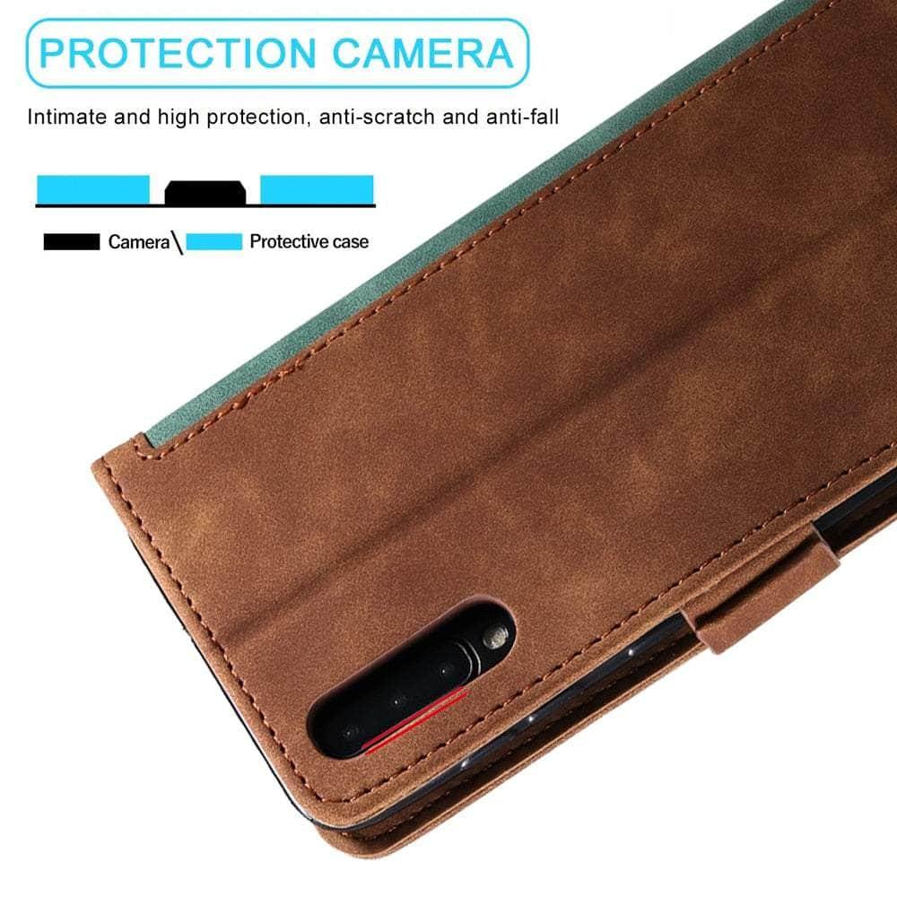 Samsung Galaxy A54 Leather Flip Wallet Case with Card Holder & Kickstand - Slim Protective Cover for Everyday Use & Travel