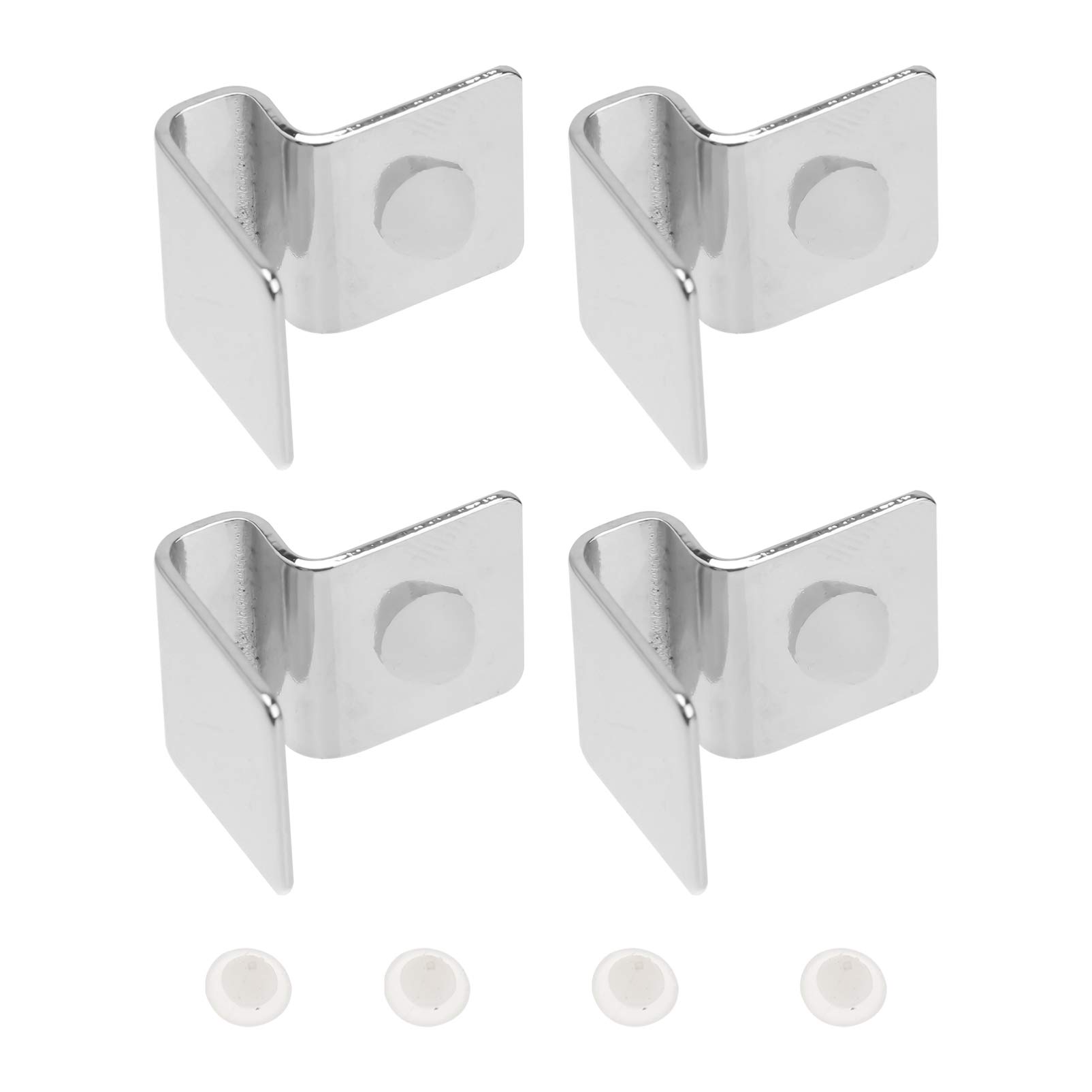 4Pcs Clear Acrylic Aquarium Lid Clips - 5mm Fish Tank Glass Cover Support Clamps | Secure Holder for Aquarium Accessories | Perfect for Freshwater/Saltwater Tanks, Terrariums & Reptile Enclosures