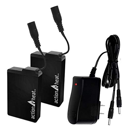ActionHeat 7V 2200mAh Rechargeable Battery & Fast Charger Kit for Electric Blankets, Heating Pads - Stay Warm in Winter, Camping, and Outdoor Activities