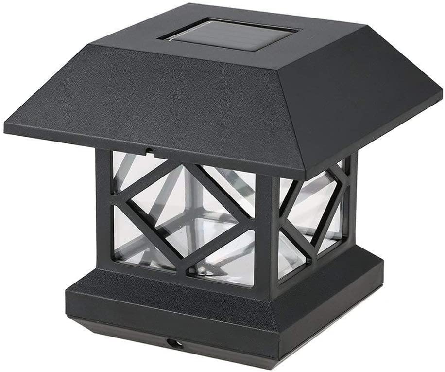 Vintage Solar Outdoor Post Light - Waterproof Fence & Wall Lamp for Garden, Yard & Pathway | Decorative Column Lantern with Rainproof Design | Perfect for Home, Patio & Landscape Lighting