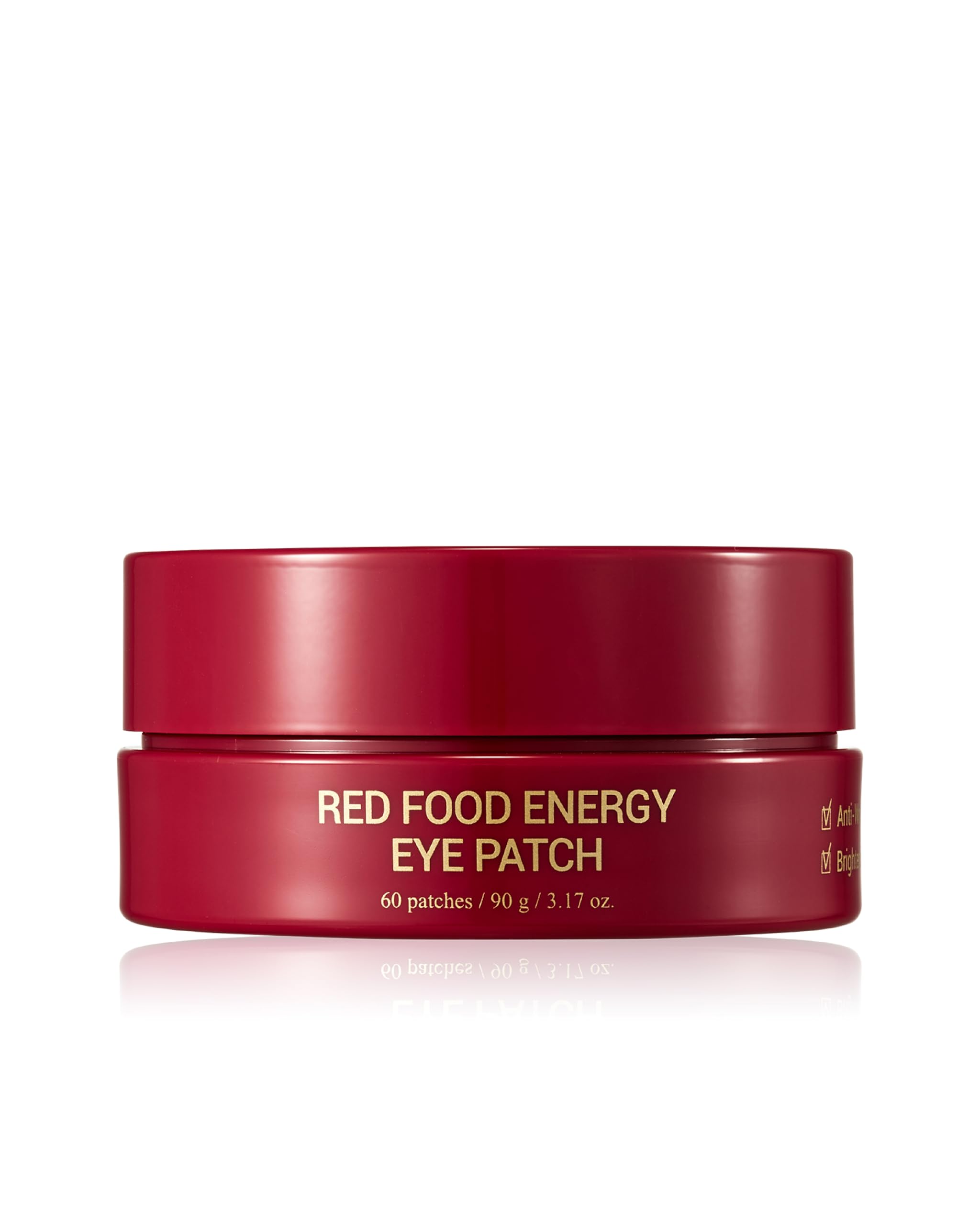 YADAH Red Food Energy Eye Patches - Brightening & Revitalizing Under Eye Treatment for Dark Circles & Puffiness | Perfect for Morning Skincare Routine & Travel Essentials