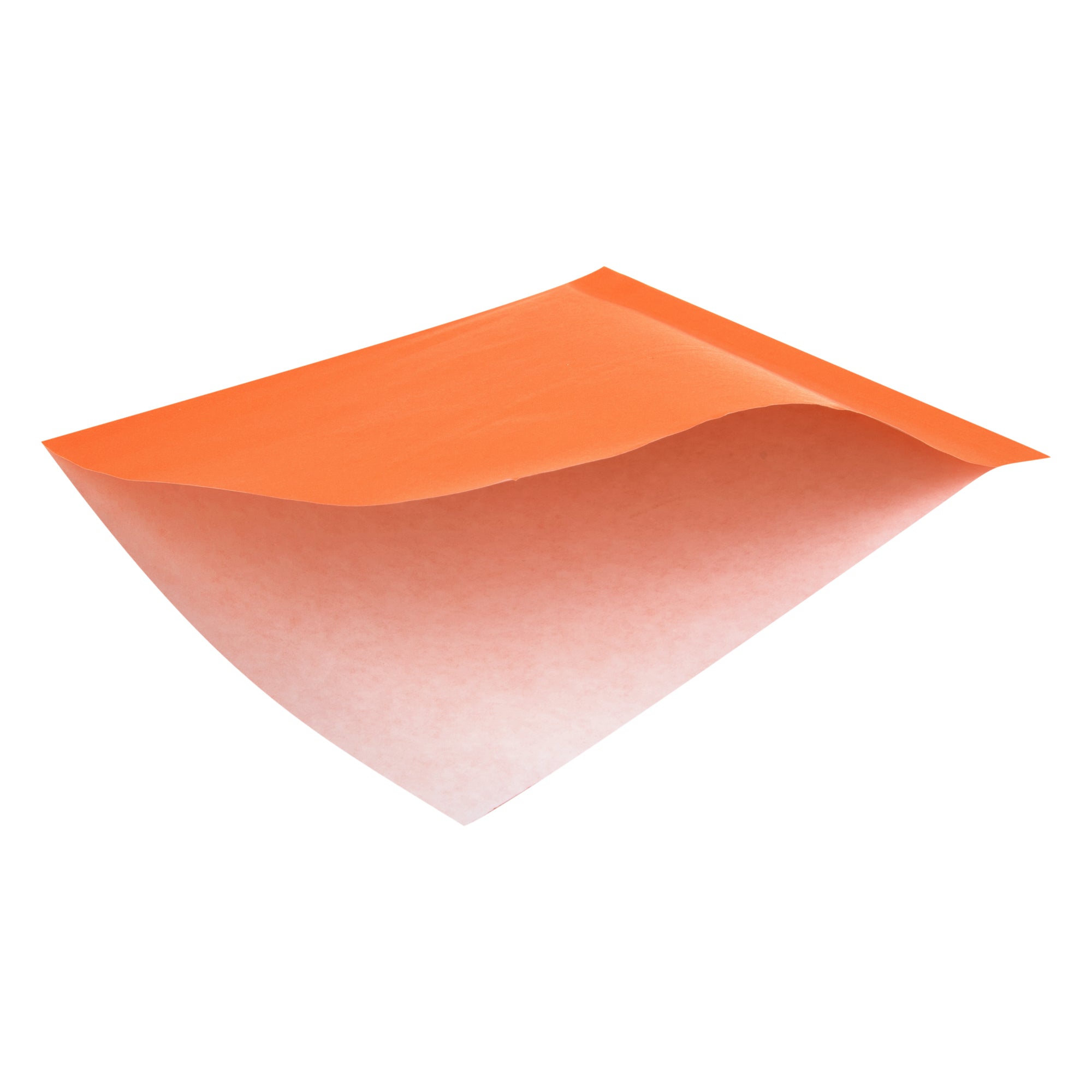 Tangerine Orange Greaseproof Paper Bags - Small Double Open Bags (6 1/4