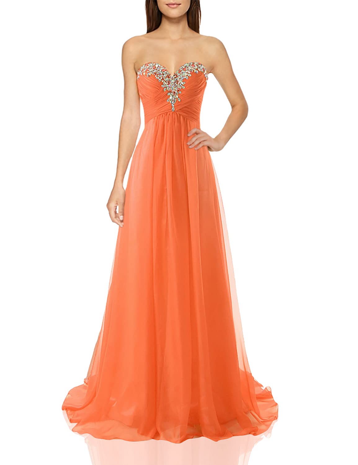 JAEDEN Elegant Long Chiffon Prom Dress & Bridesmaid Gown - A-Line Formal Evening Dress for Homecoming, Wedding Party & Special Occasions