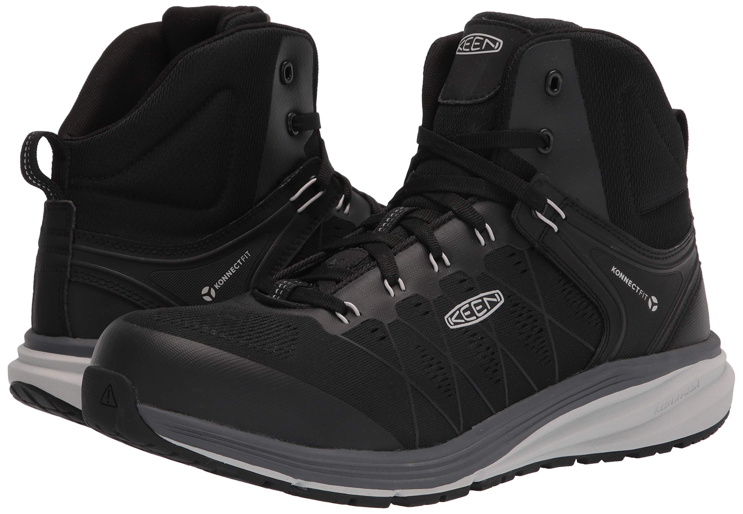 KEEN Utility Men's Vista Energy Mid Height Composite Toe Work Boot - Durable Safety Shoes for Construction, Hiking & Outdoor Work