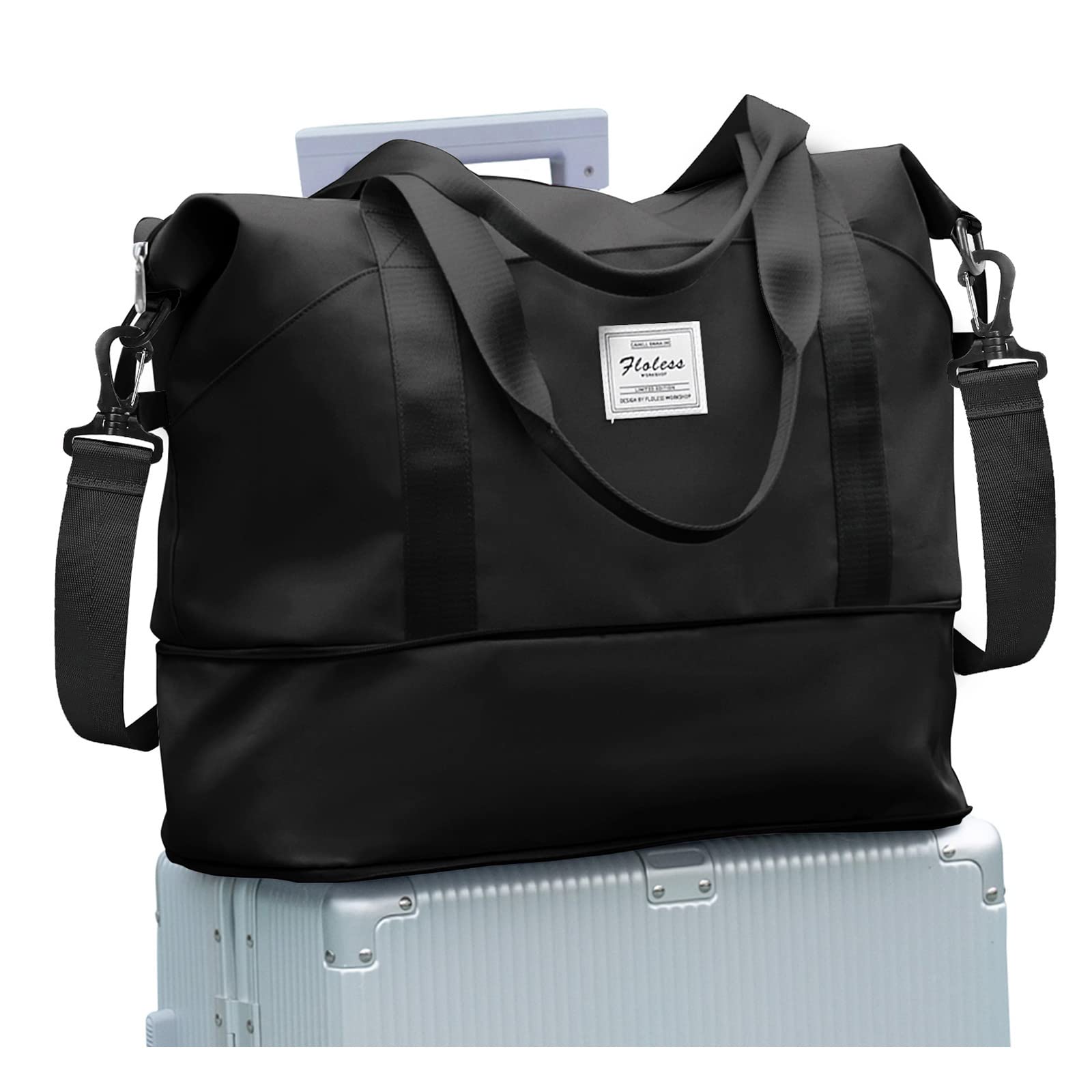 Best Travel Duffel Bag for Women - Lightweight Sports Tote & Gym Bag with Shoulder Strap - Perfect for Weekend Getaways, Overnight Trips & Workout Sessions