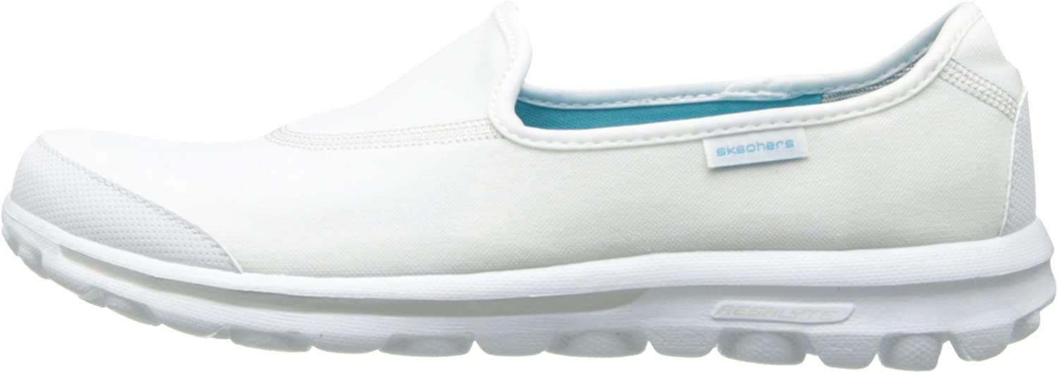 Skechers Women's Go Walk Original Slip-On Walking Shoes - Lightweight Comfort Sneakers for Walking, Travel & Everyday Wear | Breathable Mesh Slip-On Shoes for Women