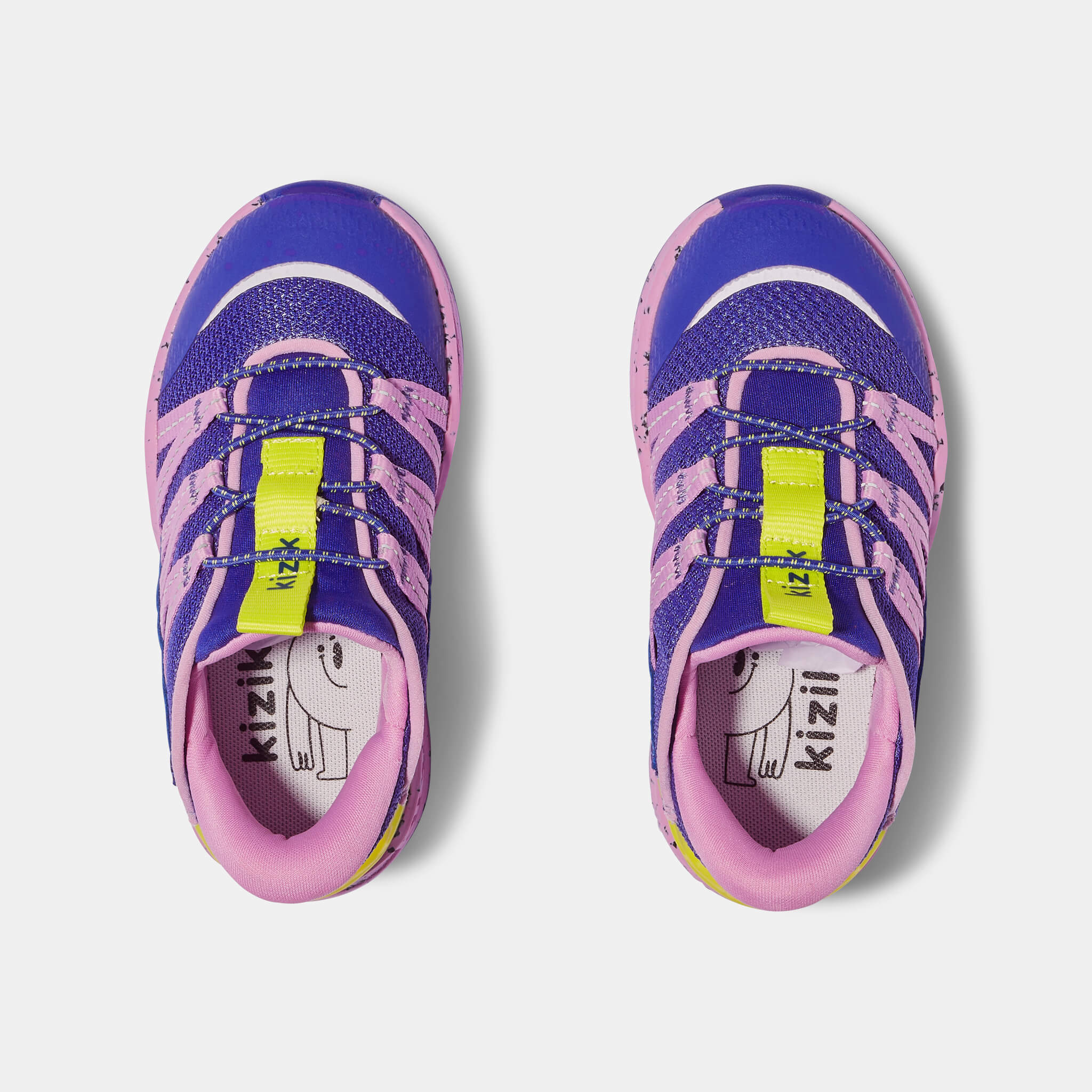 Kids Truckee Sneakers - Royal Blue & Pastel Lavender Casual Shoes for Boys & Girls | Perfect for School, Playground & Everyday Wear