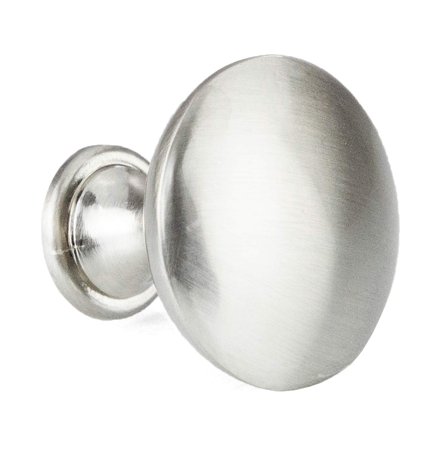 3 Pack Satin Nickel Cabinet Knobs - Round Drawer Handles for Bathroom, Kitchen, Dresser & Nightstand - Durable Cabinet Hardware for Home Decor & Furniture Upgrade