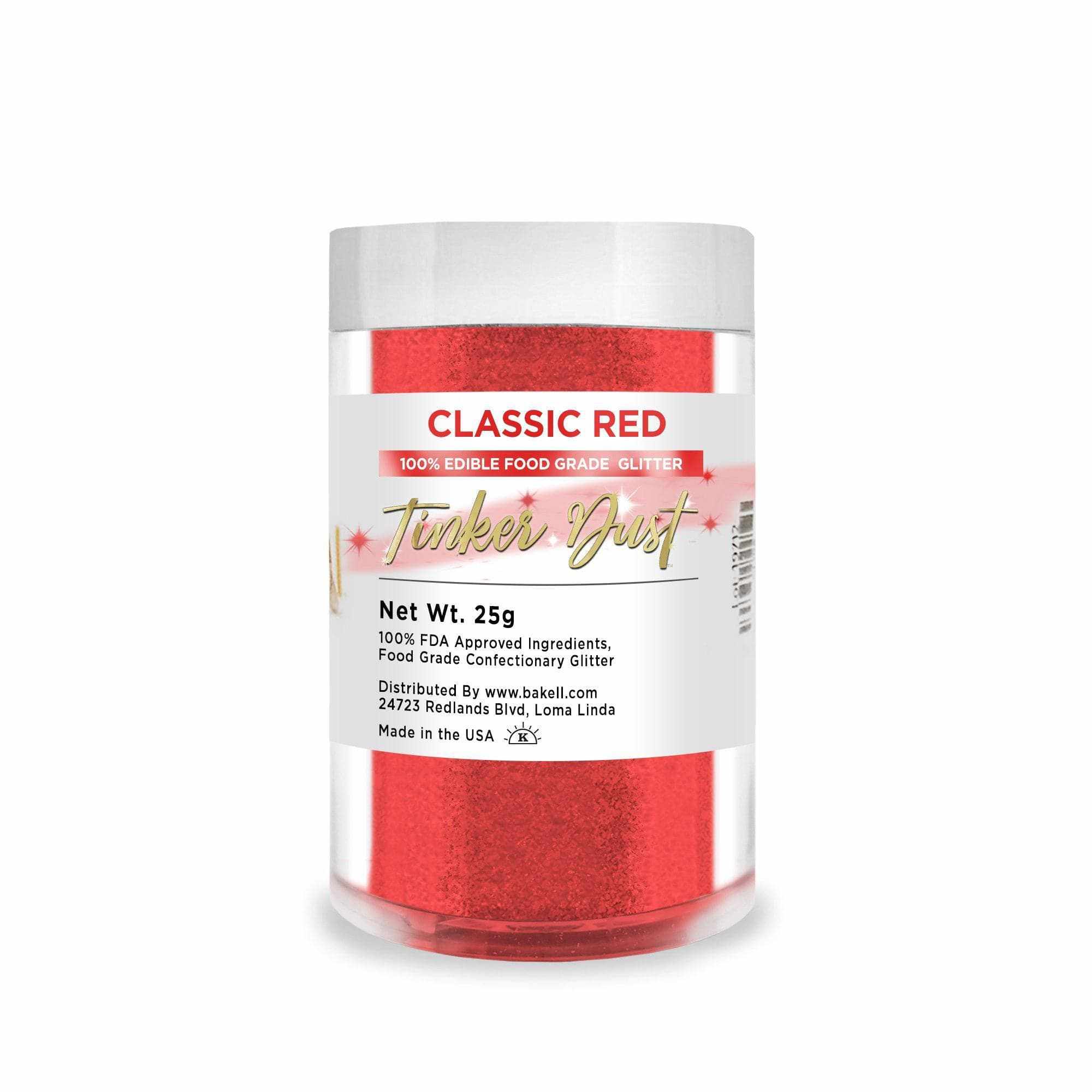Premium Red Tinker Dust® Glitter Bulk Pack - 1lb Shaker Jar for Arts & Crafts, DIY Projects, Nail Art, Slime Making & Party Decorations
