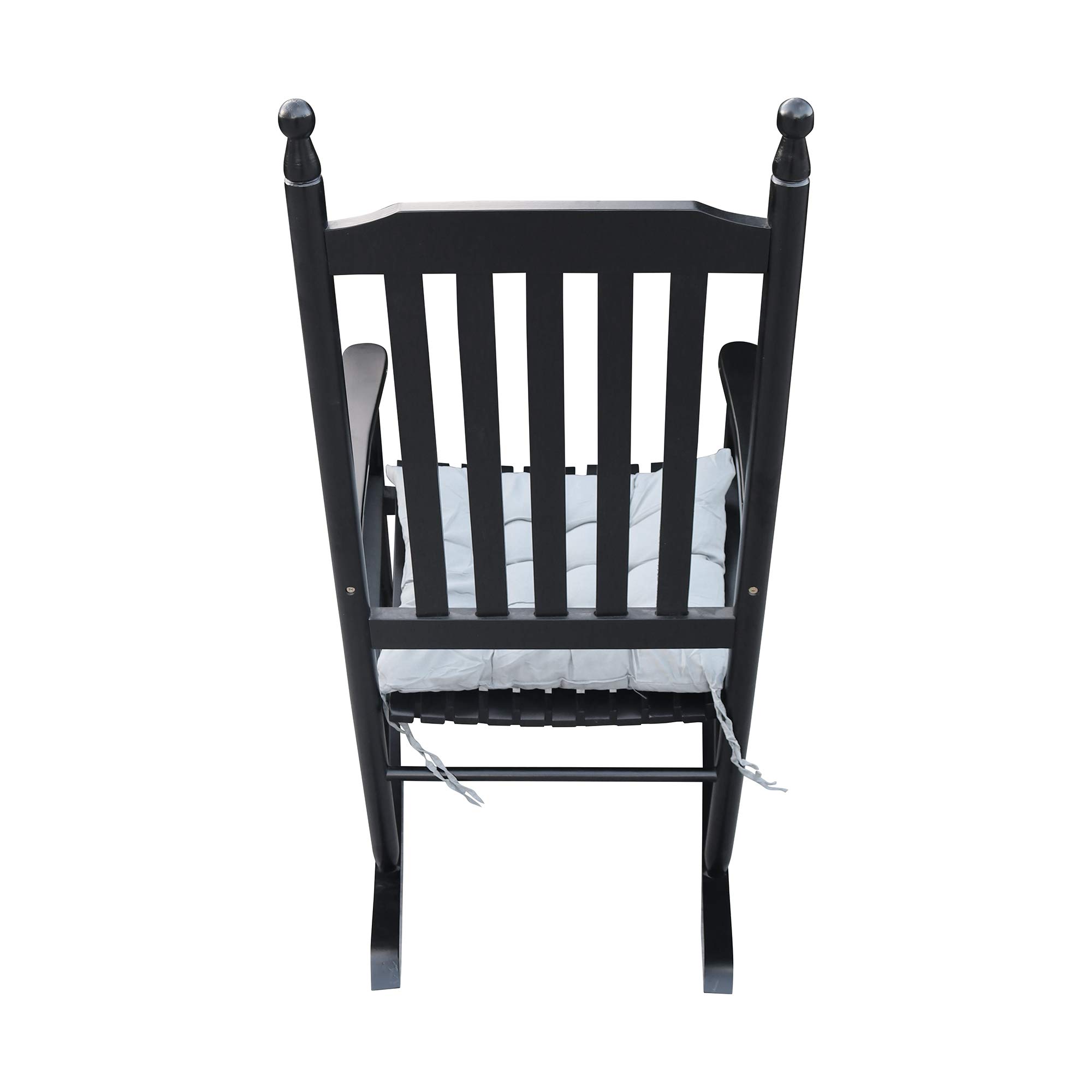 HomVent Wooden Rocking Chair - High Back Porch Rocker for Indoor & Outdoor Use - Perfect for Living Room, Patio, Garden, Balcony and Backyard Relaxation