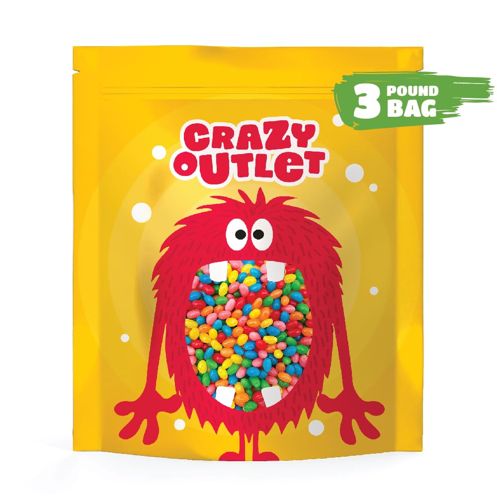 3LB Bulk Jelly Beans - Assorted Fruit Flavors Easter Candy, Mini Size - Perfect for Party Favors, Gift Baskets & Holiday Treats