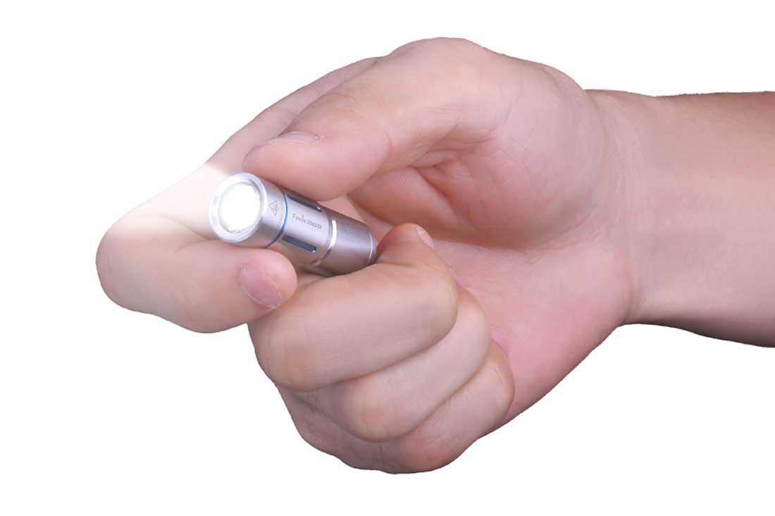 Fenix UC02SS USB Rechargeable Mini Keychain Flashlight - Compact EDC Light for Camping, Hiking & Emergency Use