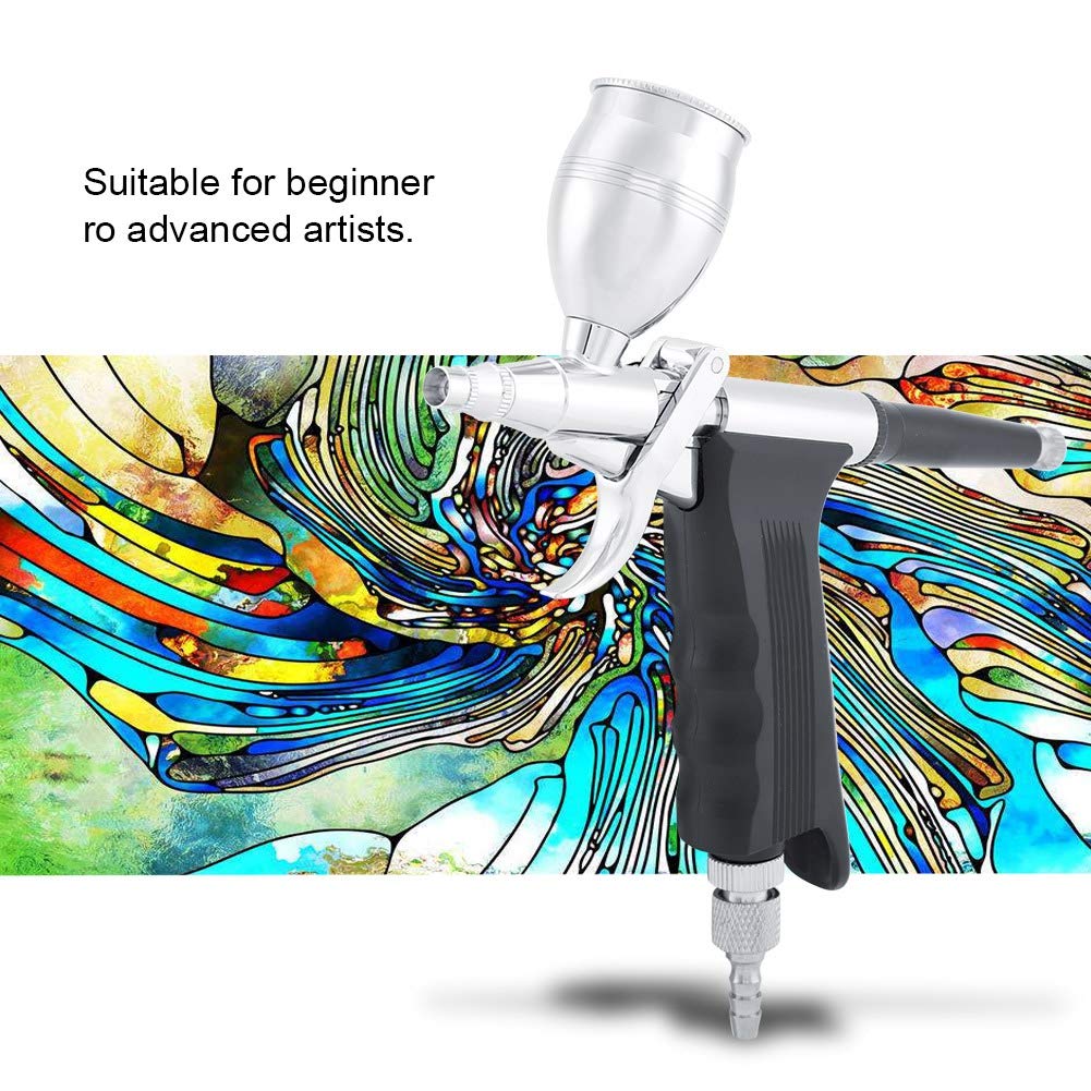 Professional Yosoo Dual Action Airbrush Kit - 0.2mm/0.3mm/0.5mm Nozzle Paint Spray Gun with Compressor for Cake Decorating, Nail Art, Tattoo, Model Painting & DIY Crafts | Perfect for Artists, Hobbyists & Professionals