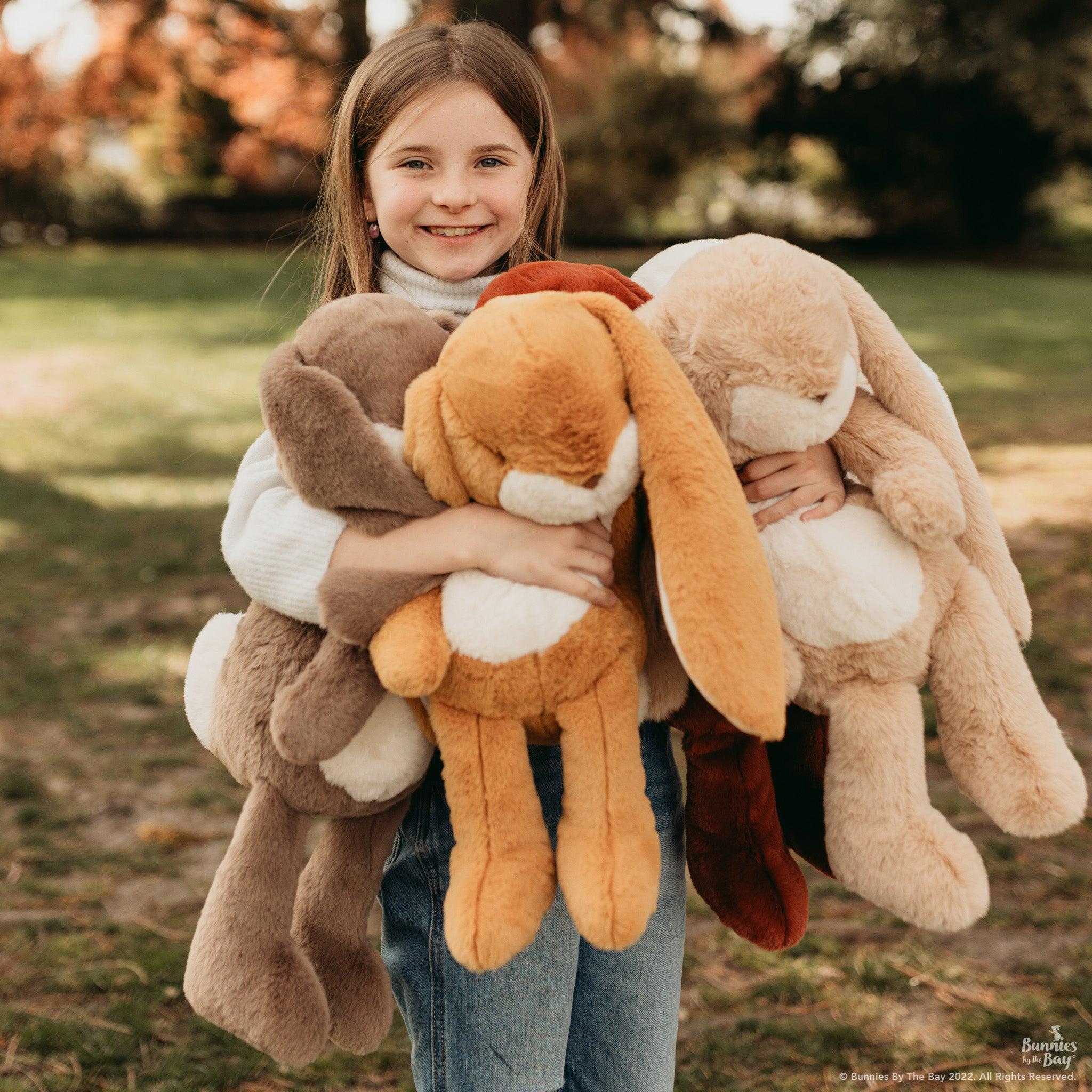 Big 20 Floppy Nibble Bunny Plush Toy - Soft Stuffed Animal for Kids, Marigold Color | Perfect for Cuddling, Nursery Decor & Gift Giving