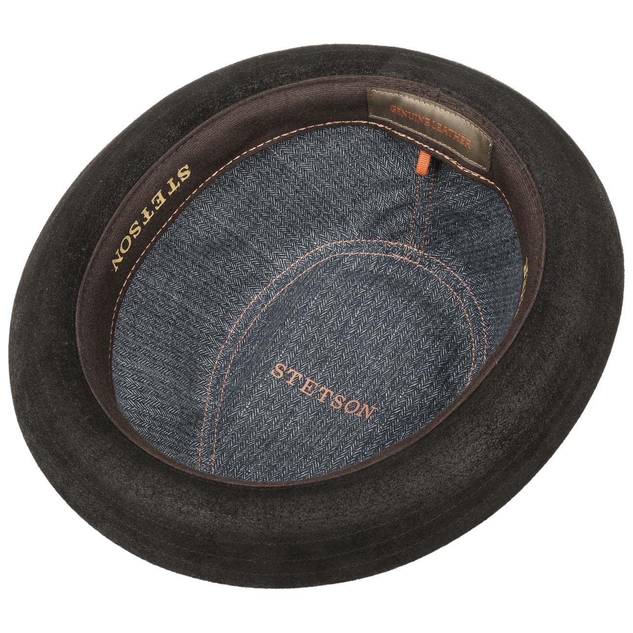 Stetson Radcliff Leather Player Hat – Premium Genuine Leather Cowboy Hat for Men – Perfect for Western Rides, Country Music Festivals & Outdoor Adventures