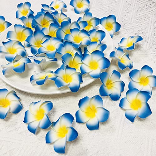 Blue Plumeria 6cm-100pcs