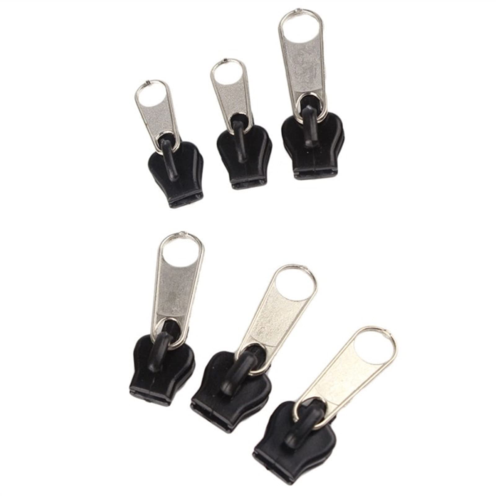 Zkenshan 6-Piece Universal Zipper Repair Kit - Fix Broken Zippers Instantly | Replacement Sliders & Teeth for Jackets, Bags, Jeans | Durable Sewing Supplies for Home & Travel (6PCS)