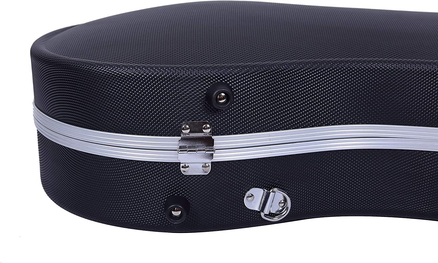 Crossrock ABS Molded Viola Hard Shell Case 15-15.5 Inch - Black (CRA860VL155BK) | Durable Protection for School, Travel & Professional Musicians