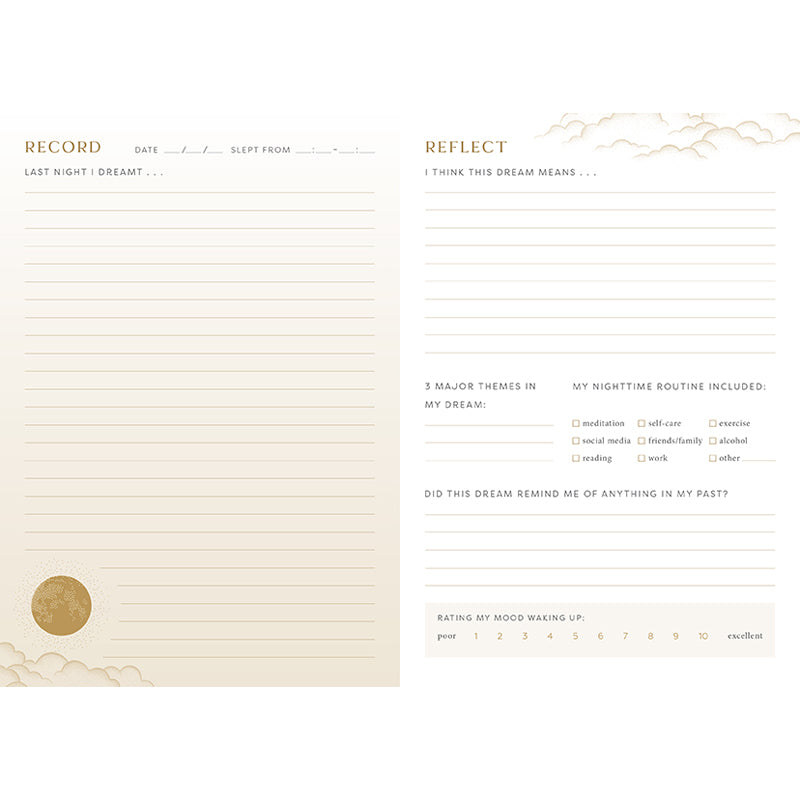 The Little Dream Journal - Inspiring Notebook for Writing & Recording Dreams - Perfect for Sleep Tracking, Lucid Dreaming & Personal Reflection