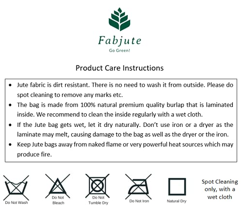 Eco-Friendly Jute Tote Bag with Zipper Closure - Durable Unisex Cotton Shopper for Lunch, Work, Groceries & Beach - Stylish Reusable Shopping Bag for Women & Men