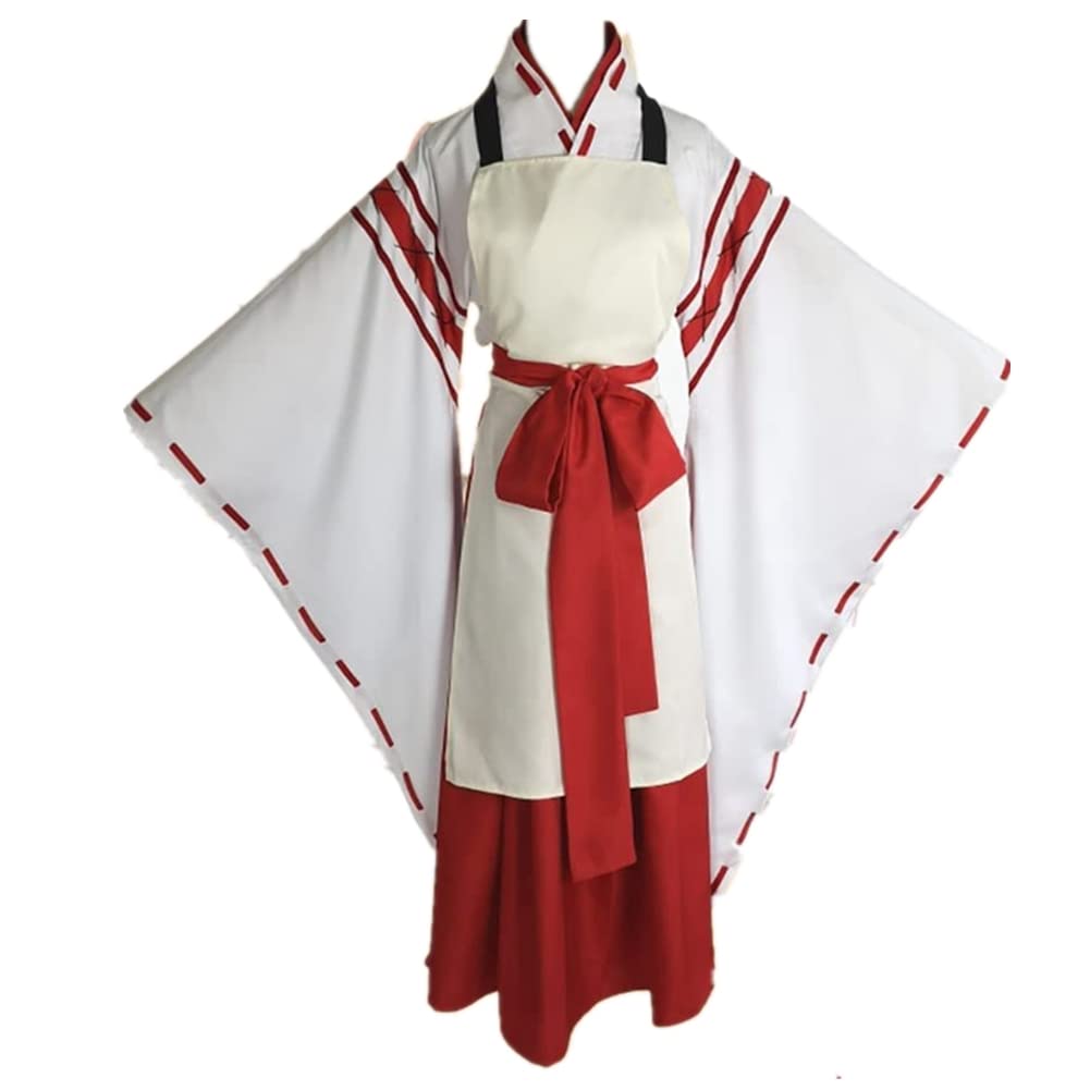 Helpful Fox Senko San Cosplay Costume - Sewayaki Kitsune No Senko-San Uniform with Wig, Shirt & Skirt for Anime Conventions & Cosplay Events
