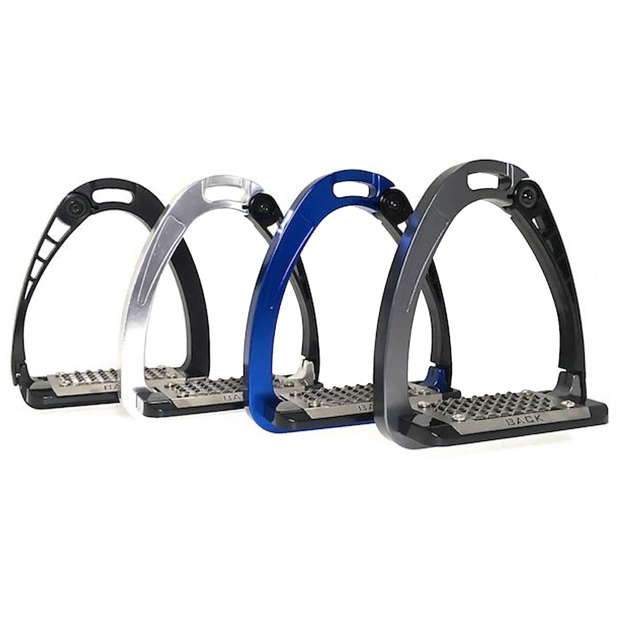 Acavallo Arena AluPro Stirrups - Lightweight Aluminum Horse Riding Stirrups for Equestrian & Show Jumping - Perfect for Training & Competitions