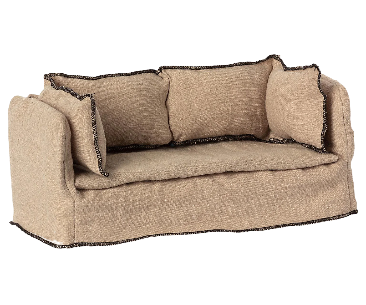Miniature Couch for Dollhouse - Tiny Sofa for Dolls, Mini Furniture, Kids Playroom Decor, DIY Doll Accessories - Perfect for Dollhouse Scenes & Collectors