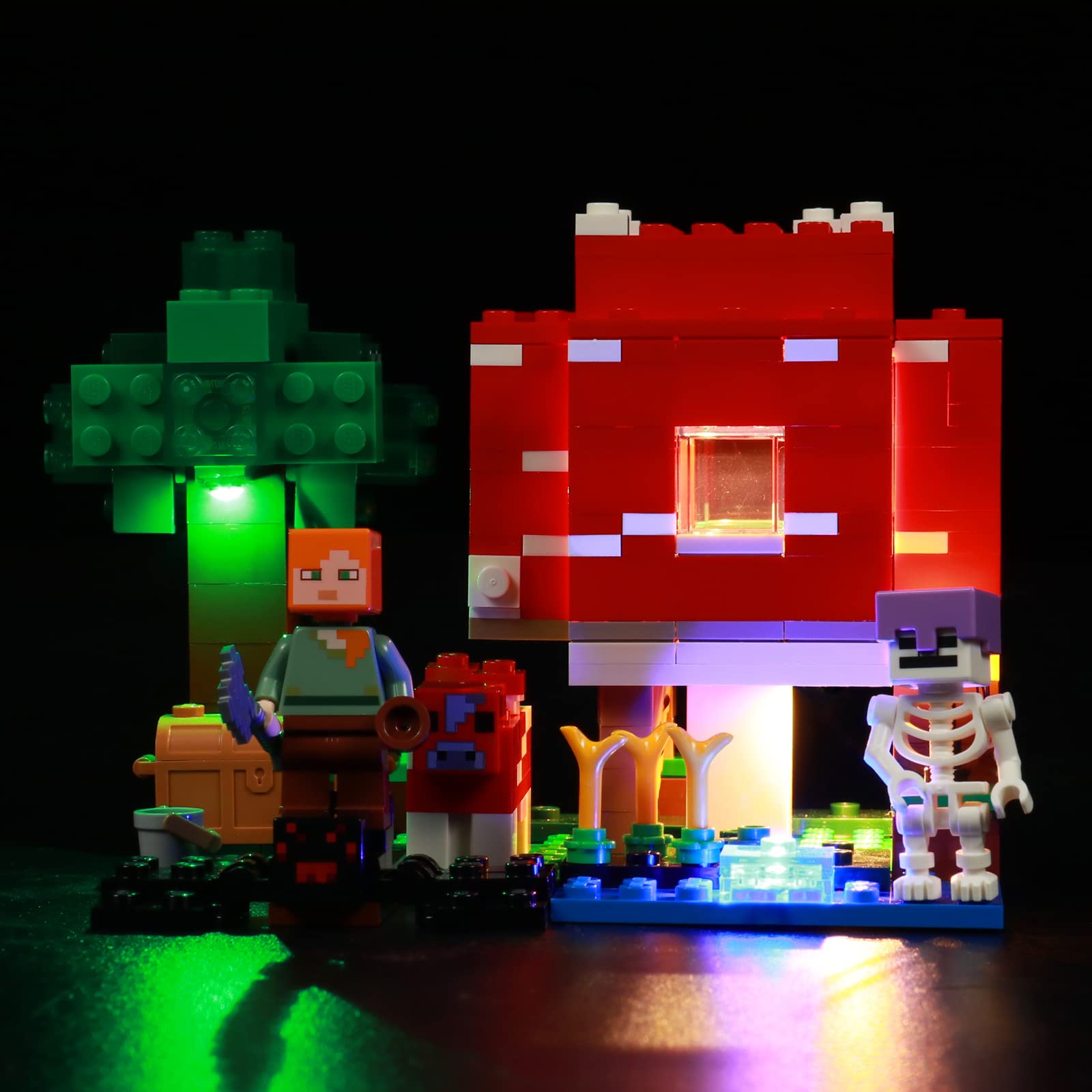 LMTIC Lighting Kit for Lego Mushroom House 21179 - LED Light Set Compatible with Lego 21179 Building Kit (Lego Not Included) - Perfect for DIY Lego Night Lights & Model Display Enhancements