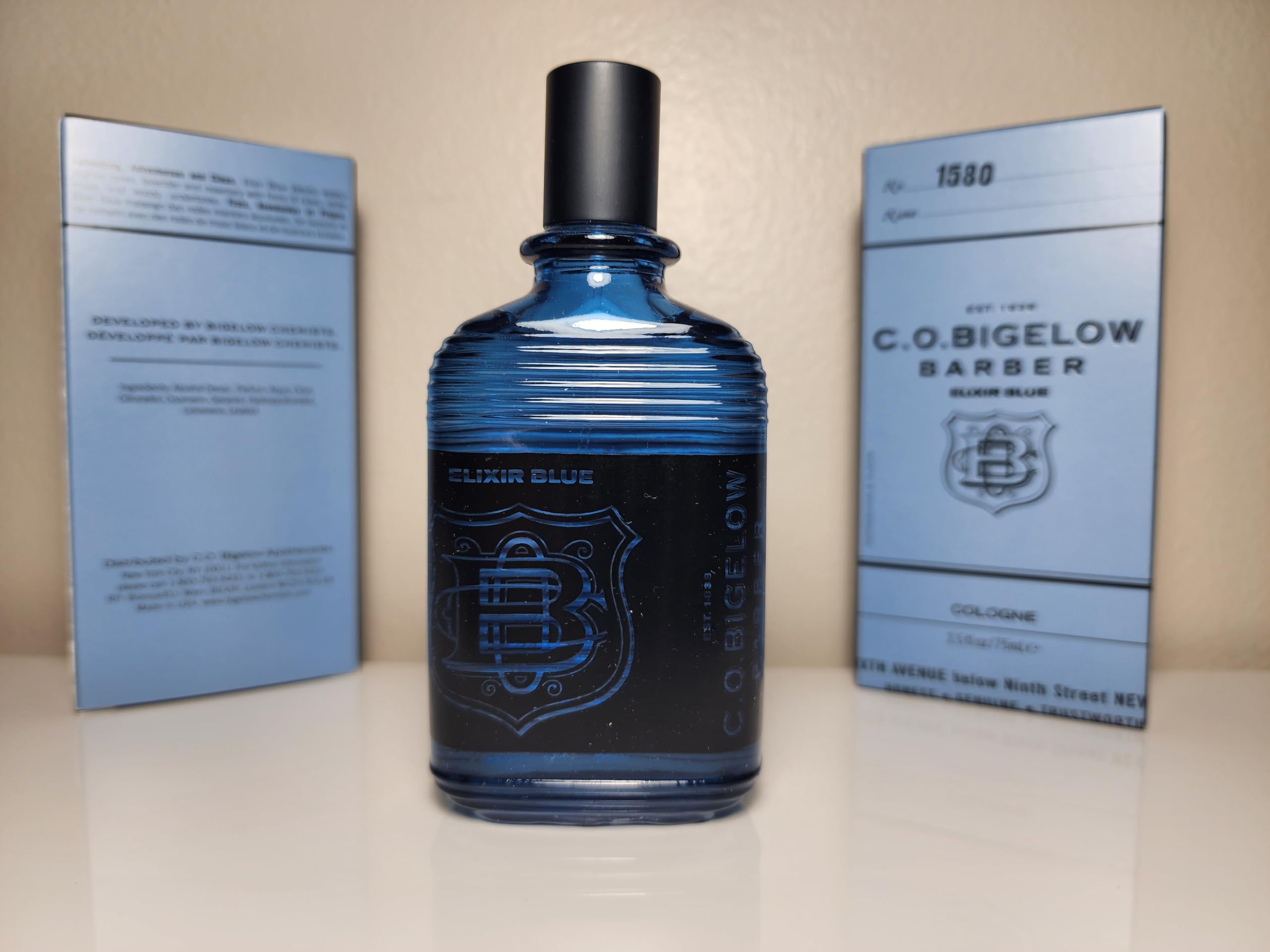 Elixir Blue Cologne for Men by Bigelow - 3 Pack (2.5 fl oz Each) | Fresh Barbershop Scent | Perfect for Daily Wear, Gifts & Professional Use