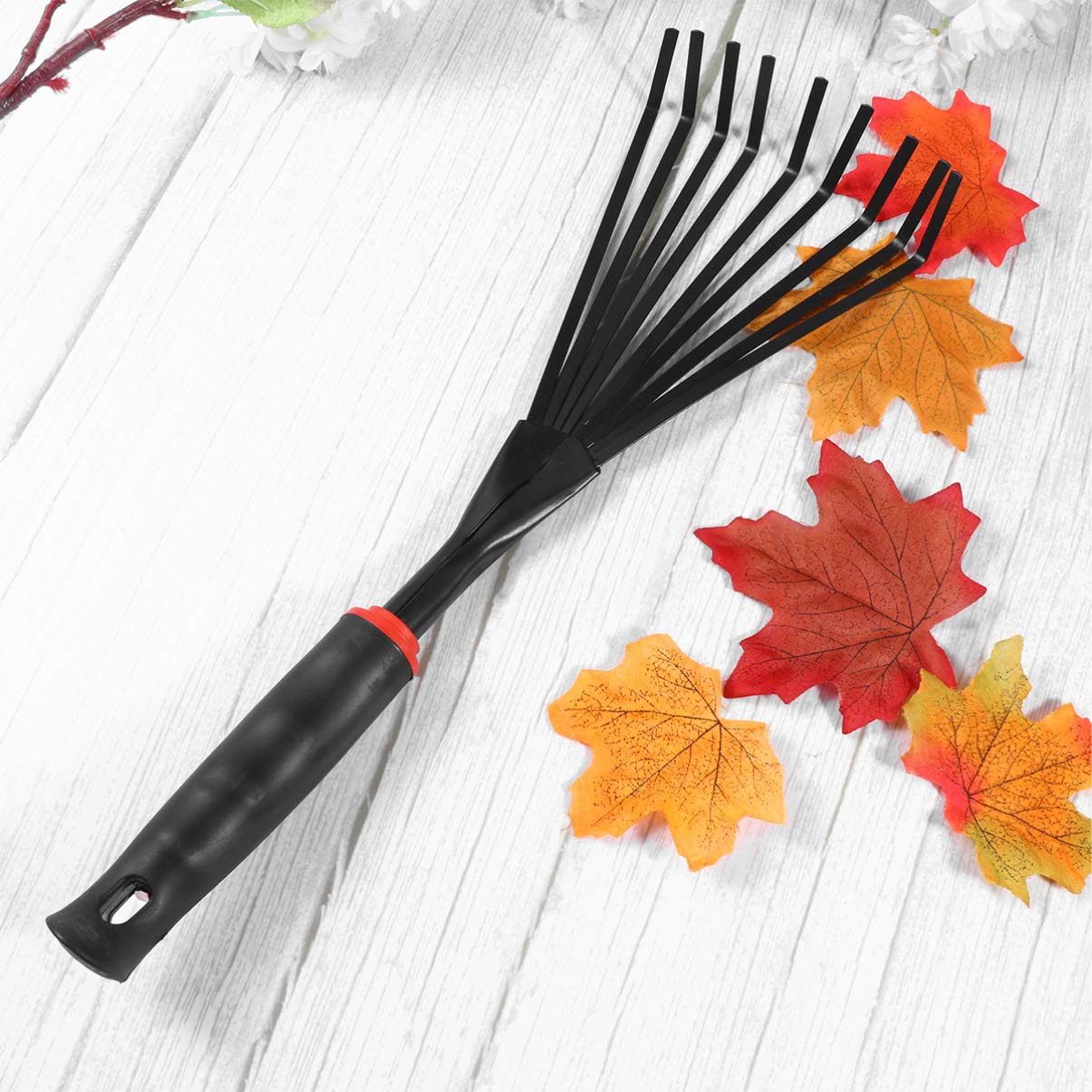 DOITOOL Steel Leaf Rake - Heavy Duty Garden & Lawn Rake for Efficient Leaf and Trash Pick-Up, Ideal for Gardening, Yard Maintenance, and Outdoor Cleaning Tasks