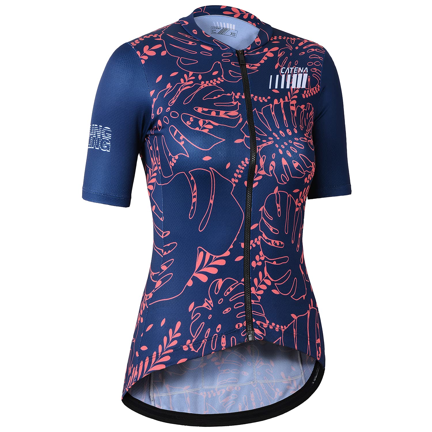 **CATENA Women's Long Sleeve Cycling Jersey – Breathable, Quick-Dry Bike Shirt for Summer – Navy Blue Bicycle Clothing – Perfect for Road Biking, Commuting & Outdoor Sports**