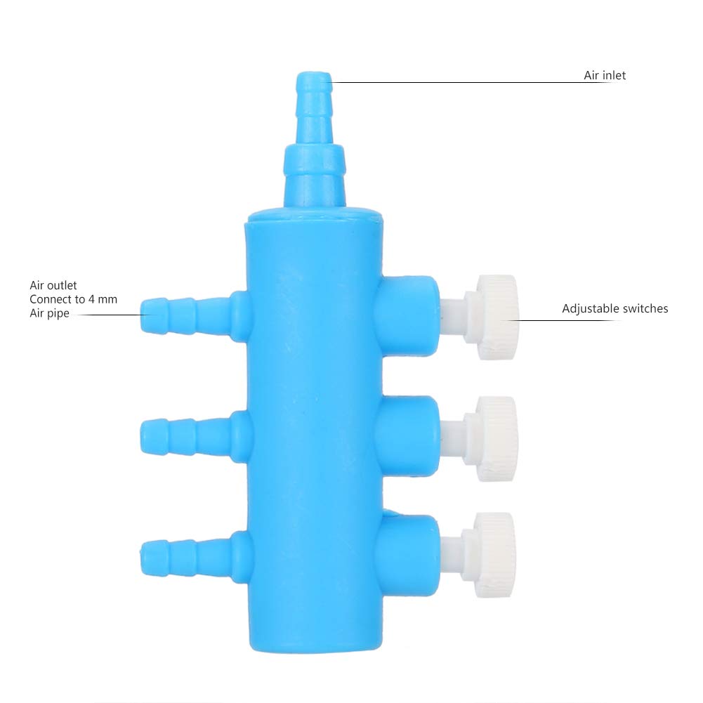 2PCS Aquarium Air Splitter Control Valve - Adjustable Airline Tube Connector for Fish Tank Air Pump Accessories | Perfect for Multiple Tank Setups & Bubble Walls