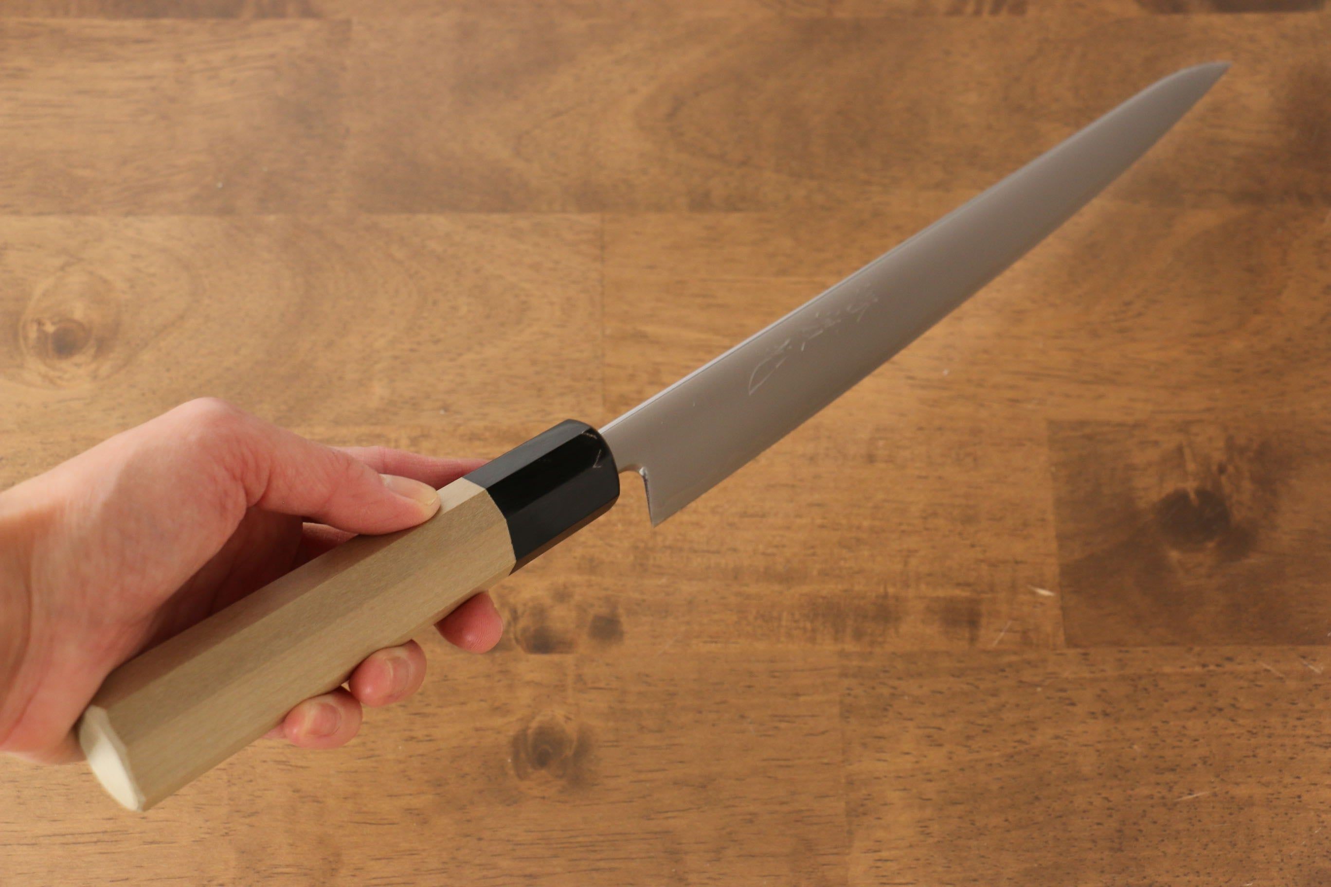 Premium Jikko SG2 Sujihiki 240mm Japanese Sushi Knife with Magnolia Wood Handle - Perfect for Slicing Sashimi, Sushi & Delicate Proteins