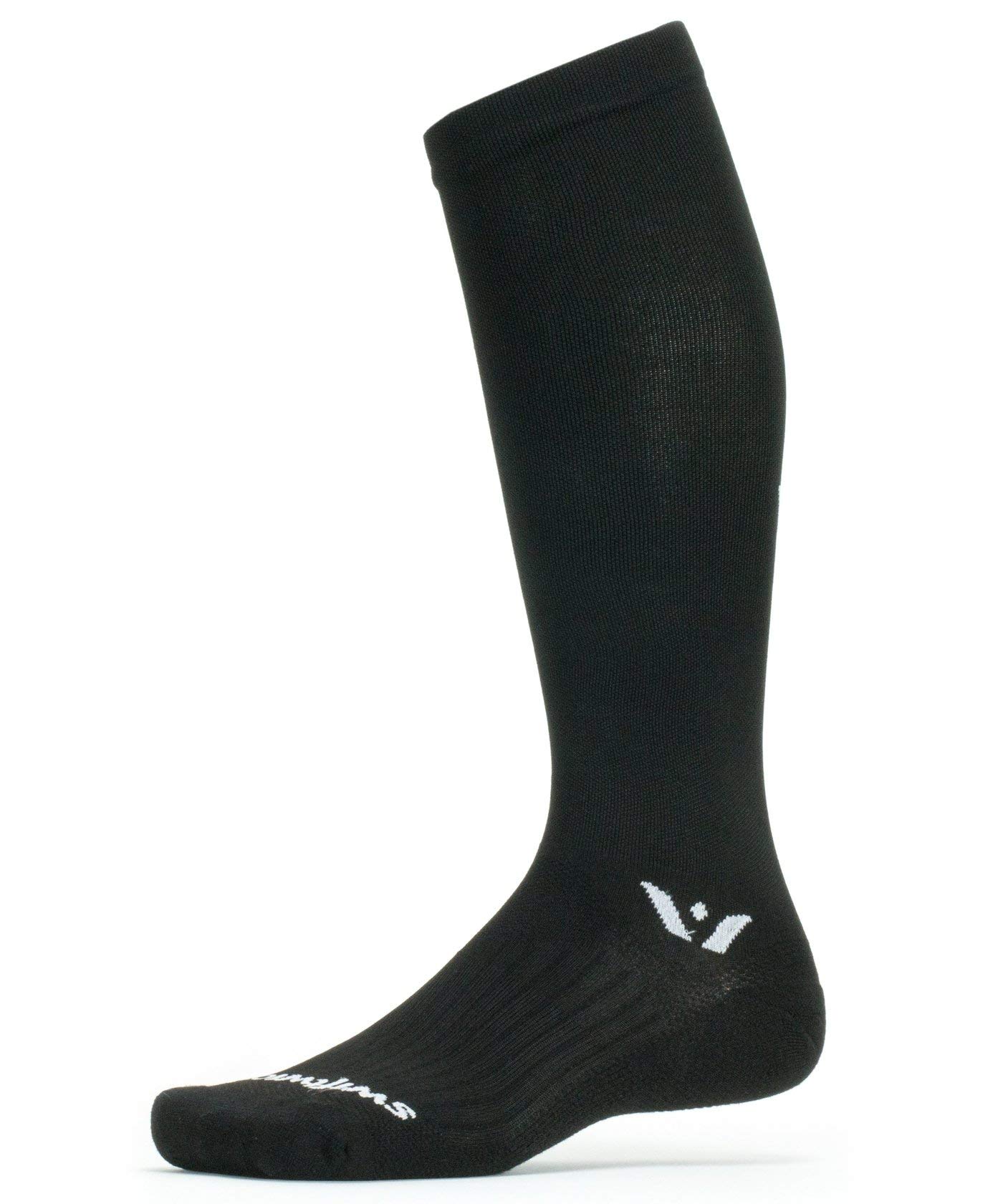 Swiftwick ASPIRE TWELVE Running Socks - Knee High Compression Socks for Men & Women - Moisture Wicking Athletic Socks for Running, Hiking, Cycling & Sports Performance