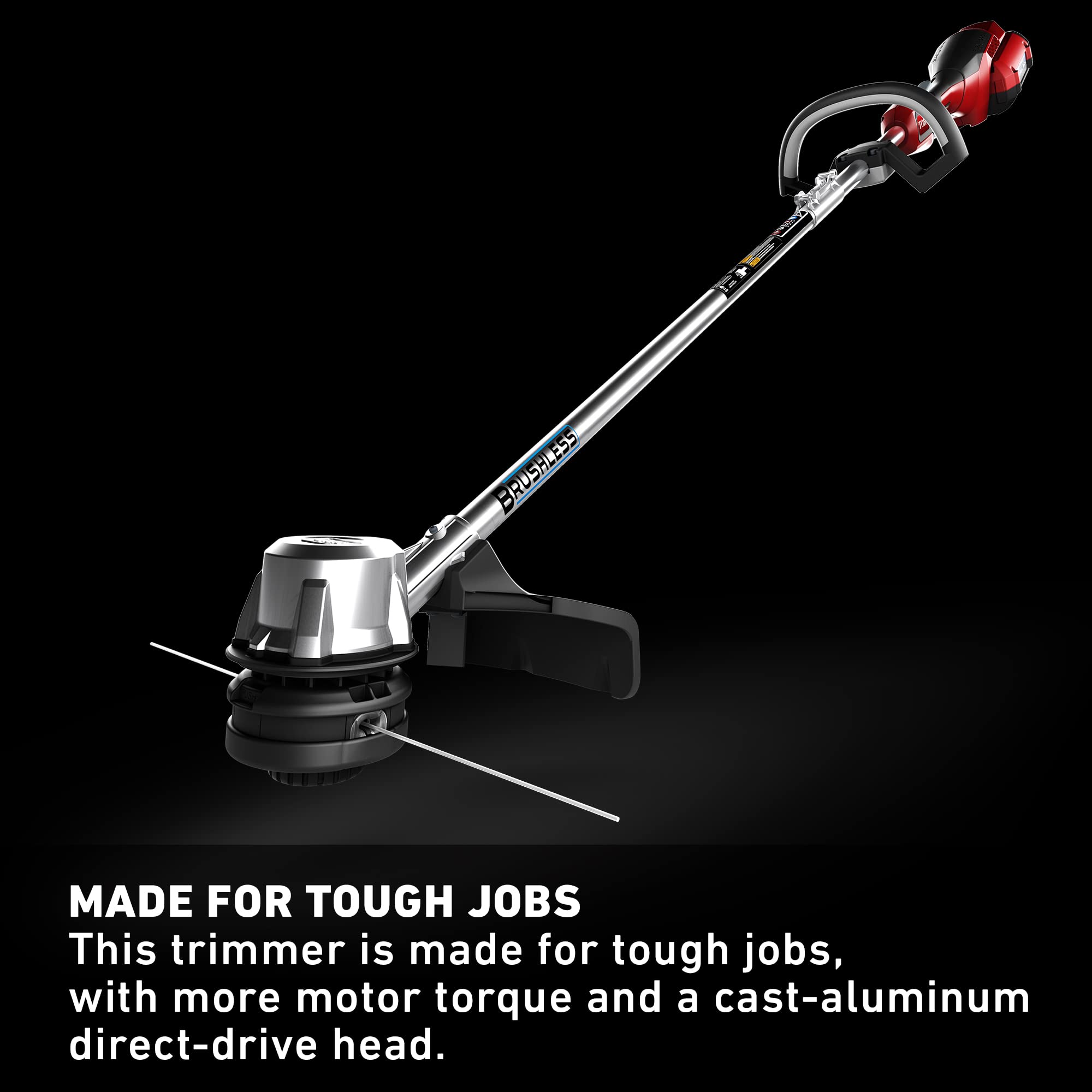 Toro Flex-Force Power System 60V Max Lithium-Ion Brushless Cordless 14/16 Inch Electric String Trimmer - 2.5Ah Battery & Charger Included (Black/Red) - Perfect for Lawn Care, Yard Maintenance & Landscaping